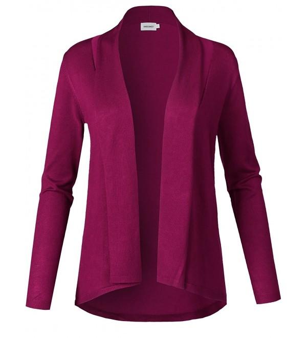 Awesome21 Stretch Sleeve Cardigan Magenta