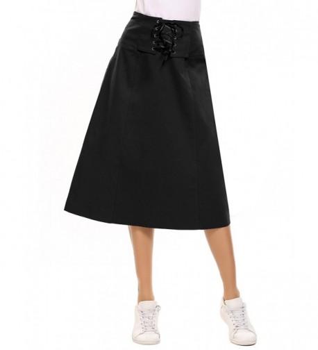 Zeagoo Womens Pleated Vintage Skirts