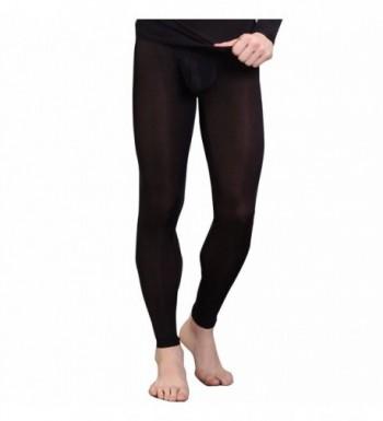 Mens Ice Silk Bulge Support Sleep Bottom Lounge Pants Home Meditation ...