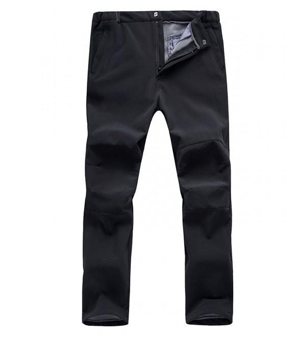 Outdoor Windproof Waterproof Mountain Trousers - Black - CL187XG2CK8