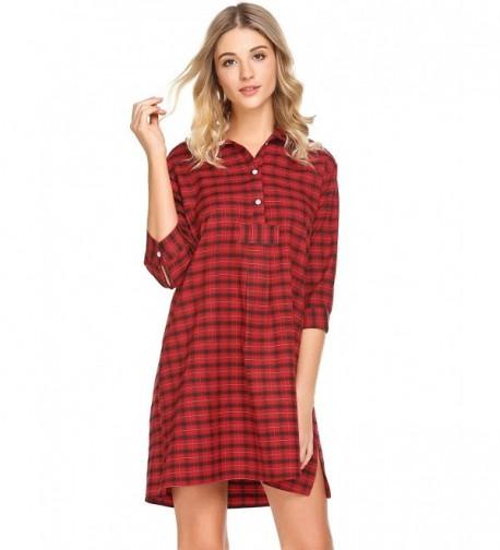 Acecor Womens Boyfriend Nightshirts Sleepshirt