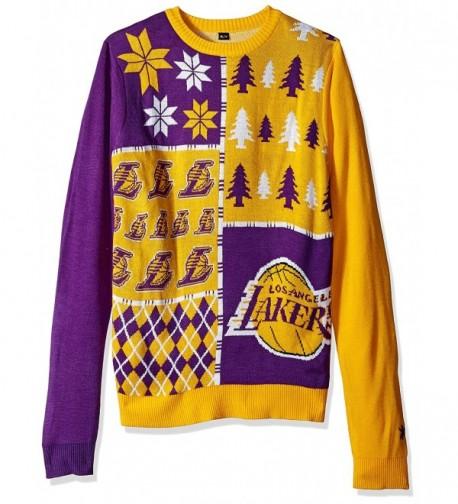 Angeles Lakers Block Sweater Yellow