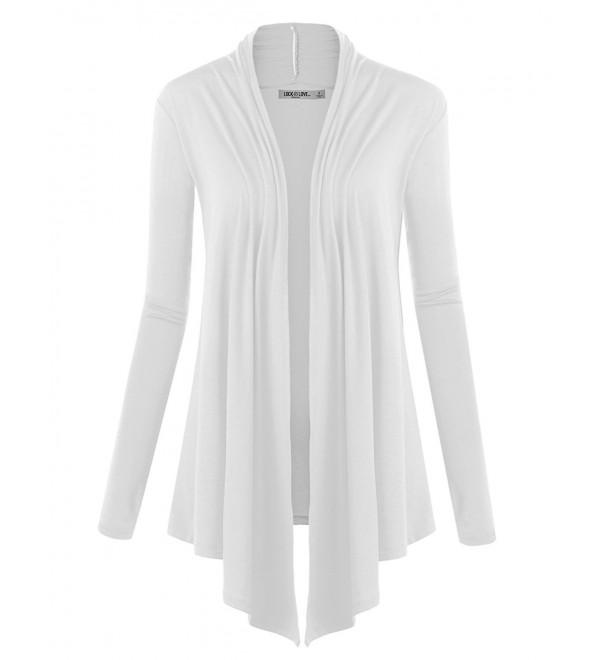 WSK850 Womens Draped Open Cardigan