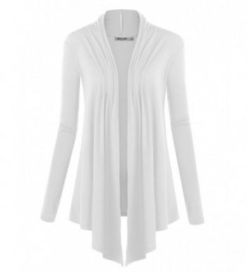 WSK850 Womens Draped Open Cardigan