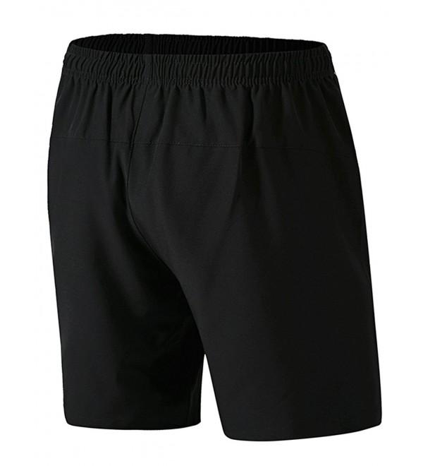 Mens Workout Quick Dry Shorts - Black - CS182AWNDHD