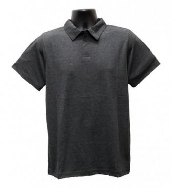 Short Sleeve Improved Collar Polo Shirt Management - Charcoal Heather ...