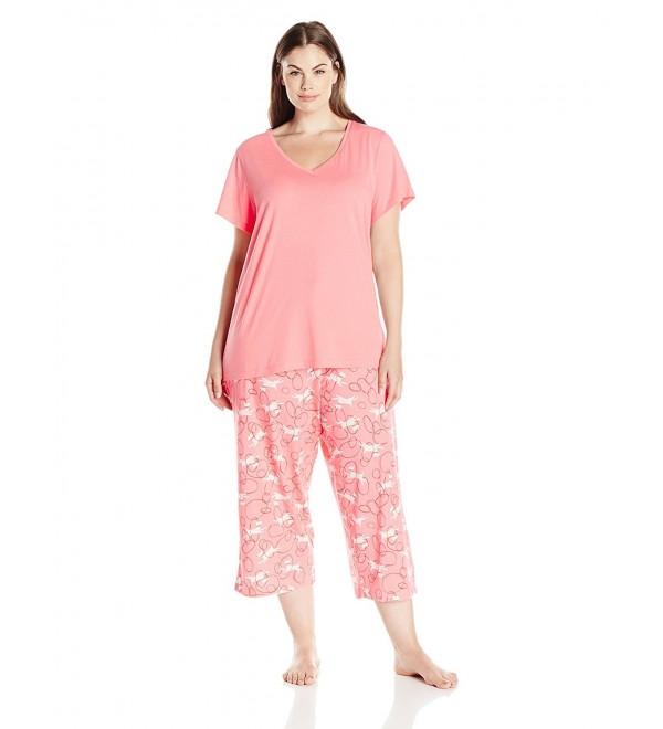 HUE Womens Hoops Capri Pajama