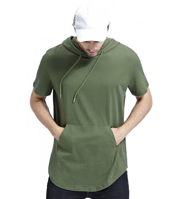 Bertte Hipster Longline T shirt Military