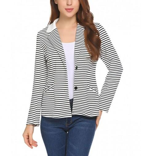 SoTeer Womens Blazer Cardigan Jacket