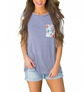 Uideazone Floral Striped T Shirt Graphic