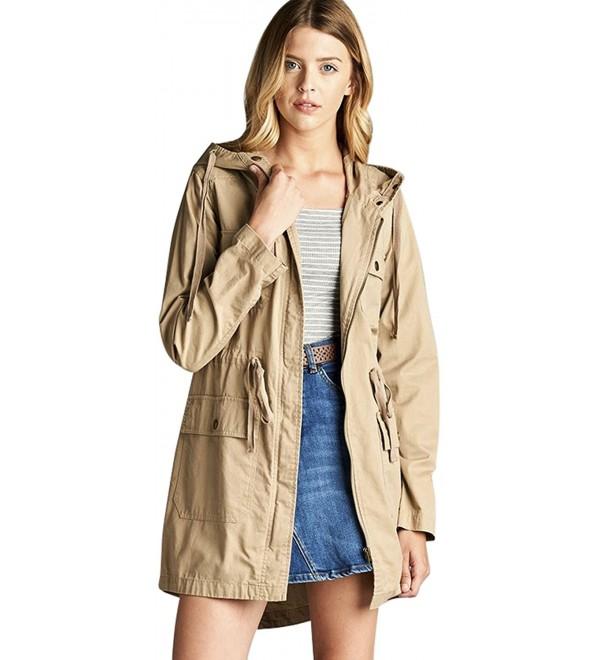 ToBeInStyle Womens Drawsting Hooded Utility