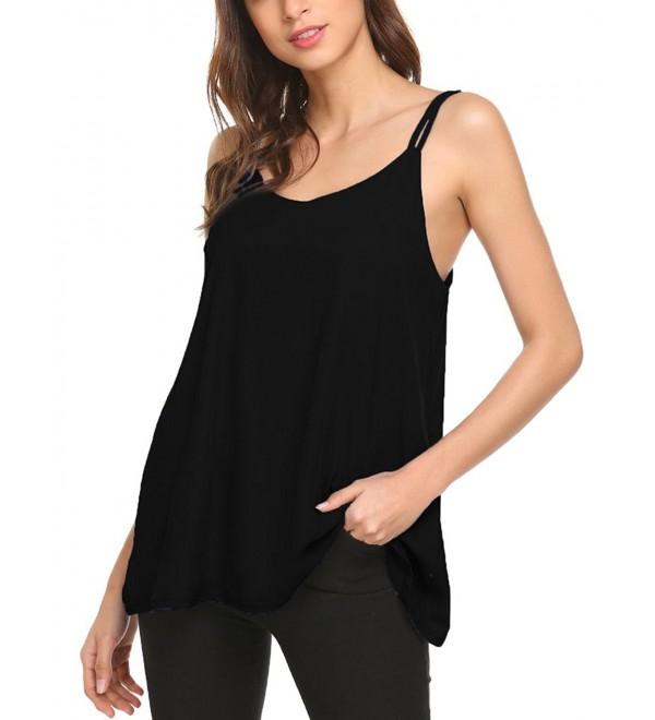 Qearal Womens Sleeveless Chiffon Spaghetti