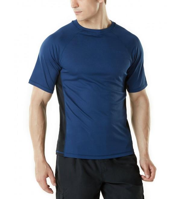 Men's UPF 50+Swim Shirt Loose-Fit Swim Tee Rashguard Top MSS01 - MSS01 ...