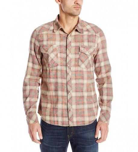 Silver Jeans Plaid Shirt Brown