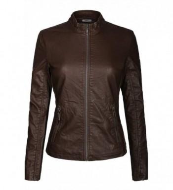BodiLove Womens Tailoring Leather Zipper