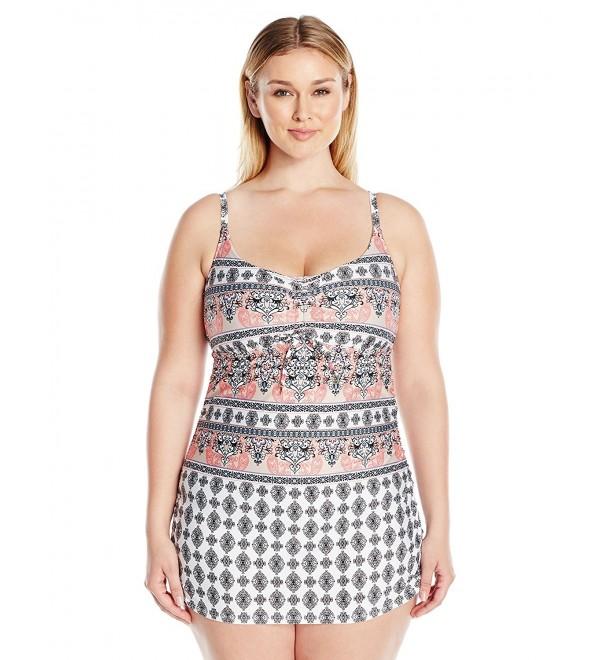 BECCA ETC Womens Plus Size Swimsuit