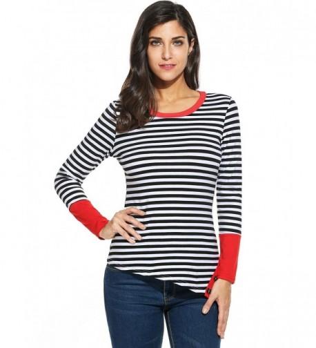 Zeagoo CasualRound Striped Stretch Sleeve