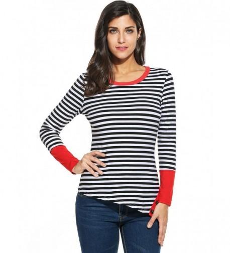 Zeagoo CasualRound Striped Stretch Sleeve