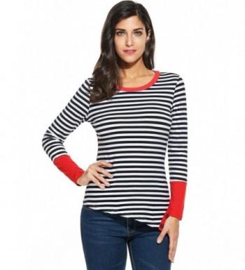 Zeagoo CasualRound Striped Stretch Sleeve