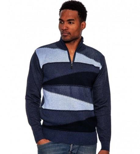 True Rock Texture Sweater Blue 02 Large