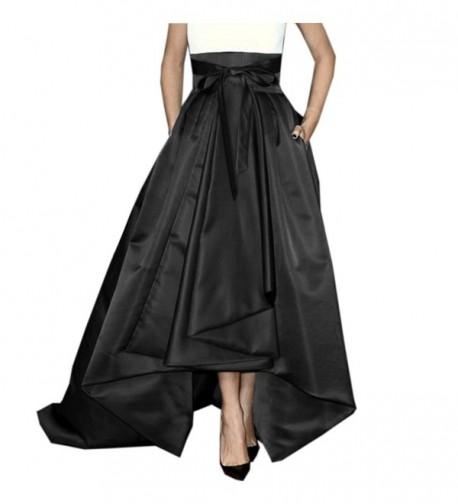 Lisong Women Length Bowknot Taffeta