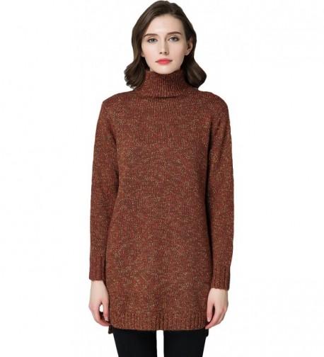 KUBITU Boyfriend Turtleneck Pullover Sweater