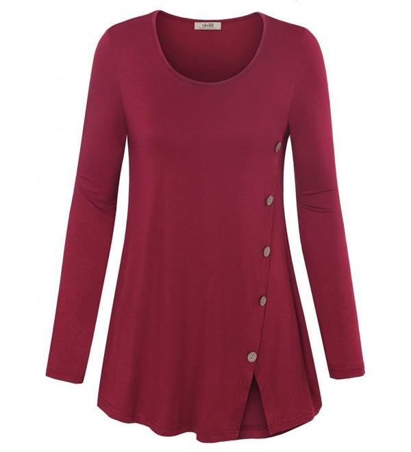 Women's Plus Size Pima Cotton and Modal 3/4-Sleeve Scoop Neck Tunic ...