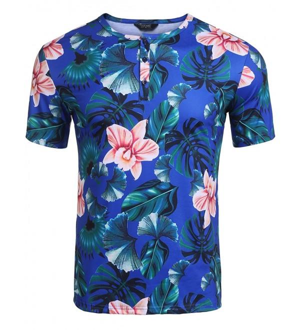COOFANDY Fashion Tropical Floral T Shirt