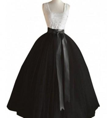 Dressyonly Womens Sheer Tulle Overlay