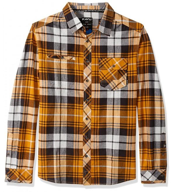 KAVU Douglas Mens Shirt Amber