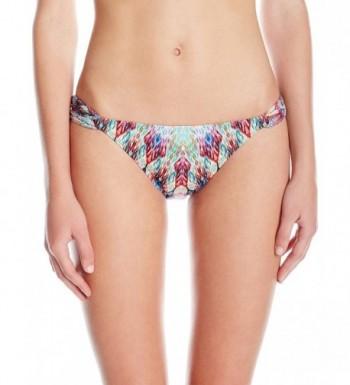 PilyQ Womens Fanned Bikini Bottom