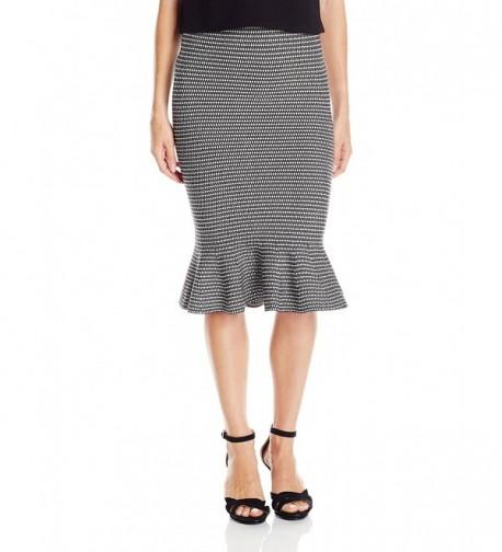 XOXO Womens Trumpet Jacquard Skirt