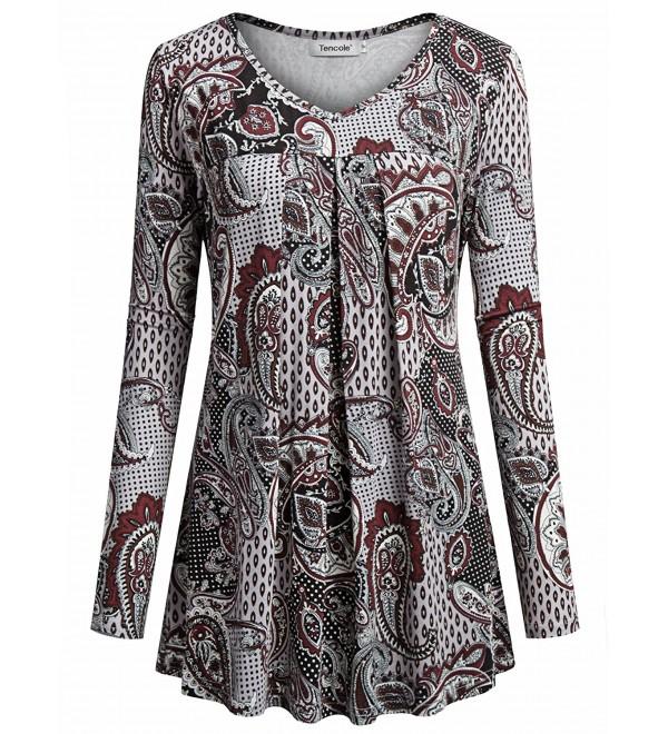 Tencole Sleeve Blouse Printed Dressy