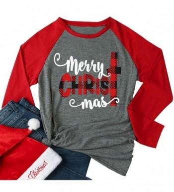 EGELEXY Christmas Baseball T Shirt Casual