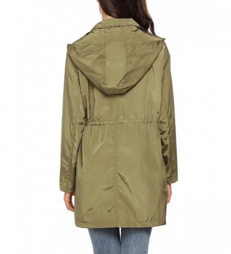 Women Long Style Waterproof Hooded Raincoat Clothing Rainwear Rain ...