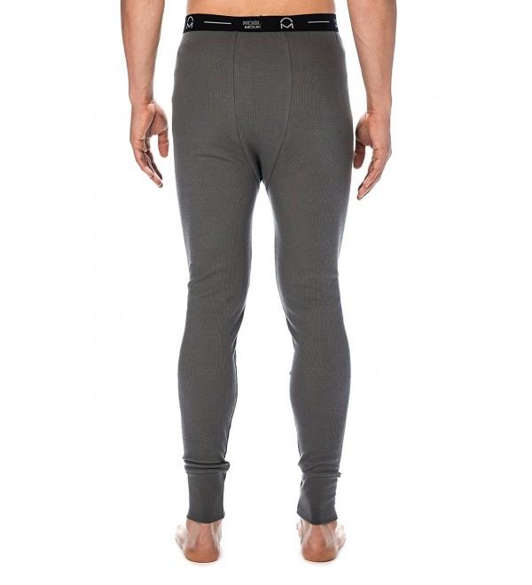 Men's Waffle Thermal Long John Underwear - Charcoal - CY11KLVATCD