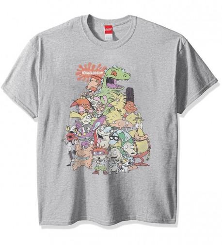 Men's Nick Group Shot T-Shirt - Sport Grey - C61839G5ESY