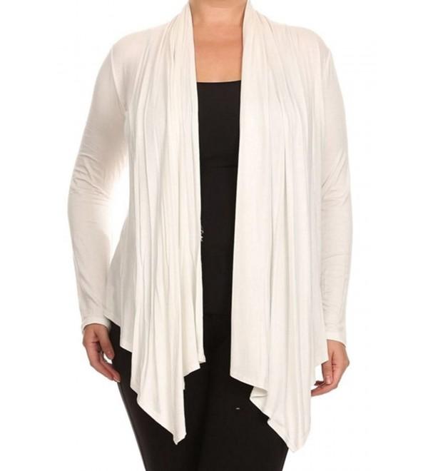 Womens Sleeve Cardigan Sweater Off White