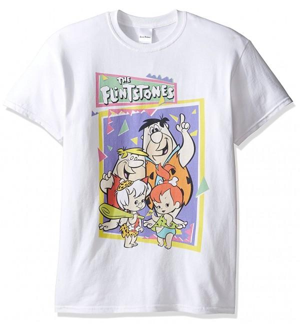 Flintstones Mens Pebbles T Shirt White