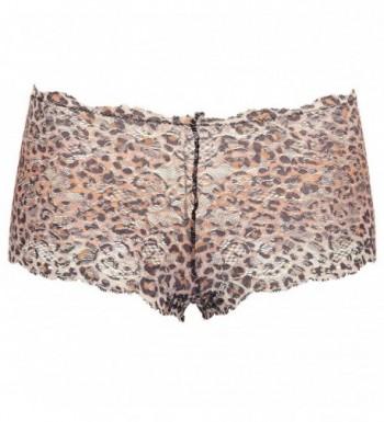 Women's Sexy Leopard Lace Panties Core Cotton Hipster Underwear ...