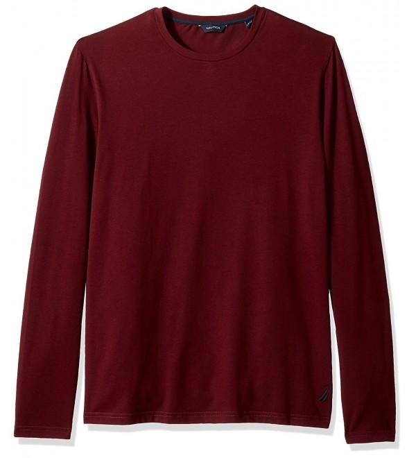 Nautica Sleeve Solid Burgundy Medium