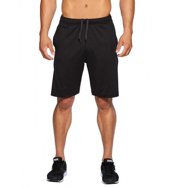 Active Men's Casual Soft Moisture Wicking Shorts - Black/Charcoal ...