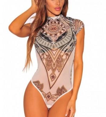 Fashion Sleeves Jumpsuit Leotard Bodysuit