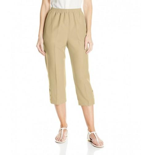 Alfred Dunner Womens Poly Capri