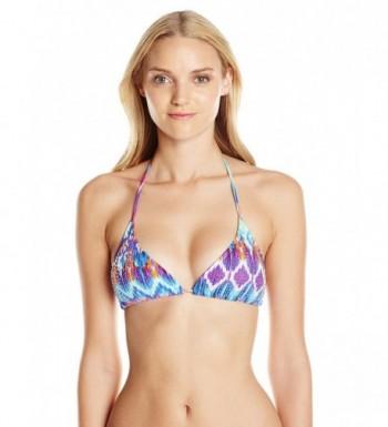 OndadeMar Womens Triangle Embroidered Multicolor