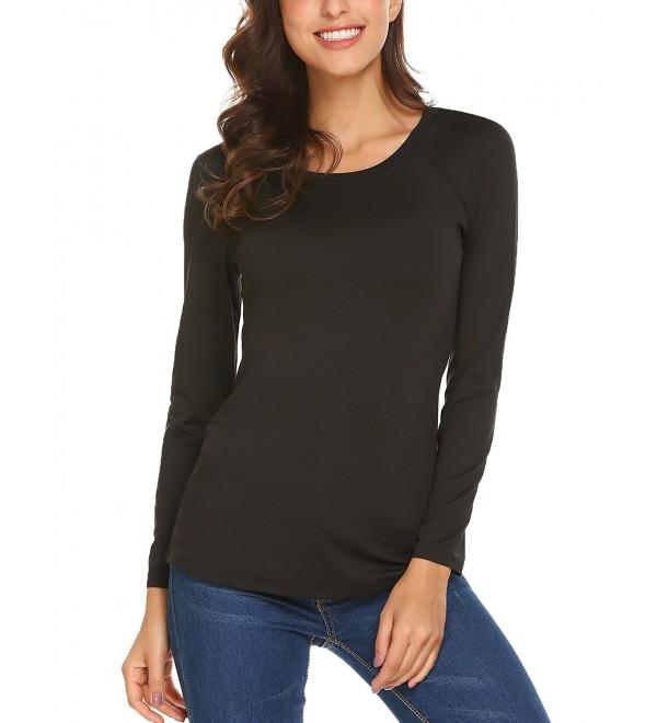 EASTHER Womens Casual Sleeve Round