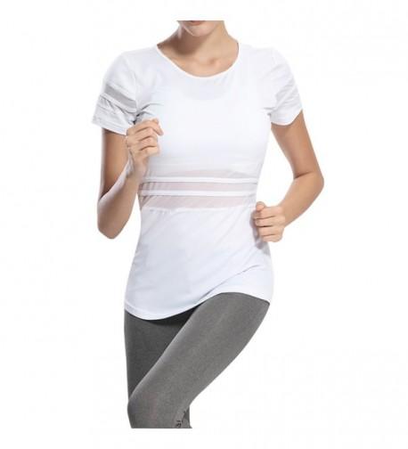 Tulucky Womens Patchwork Running T Shirt