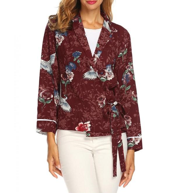 Unibelle Womens Floral Kimono Sleeves