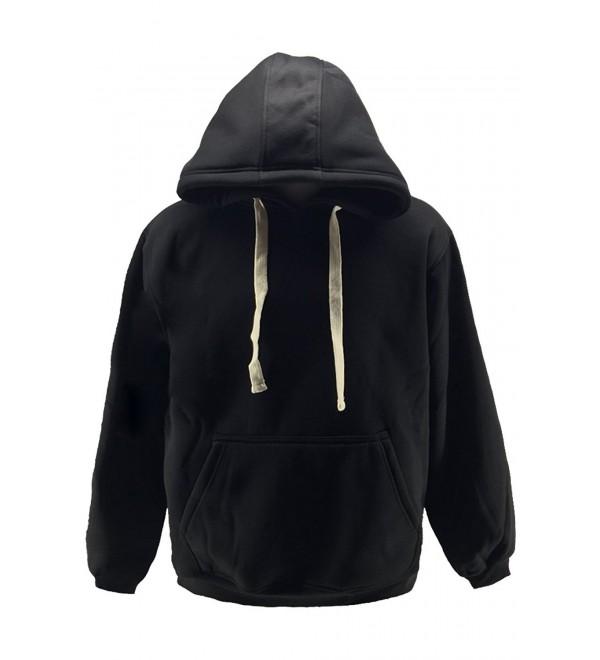 K momo Plain Hoodies 4XL Black