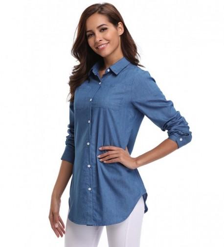 MISS MOLY Sleeves Chambray Pockets